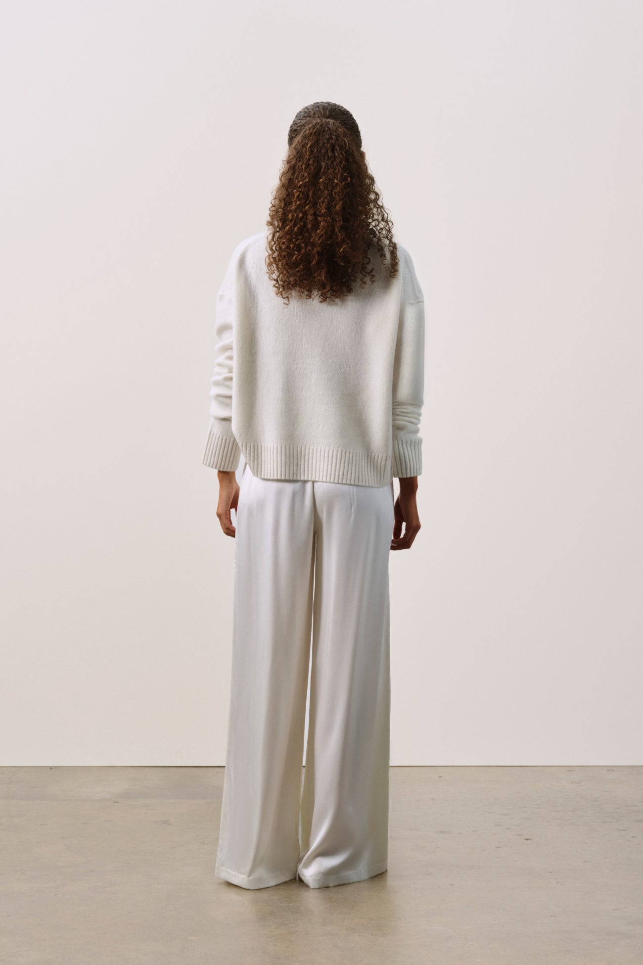 EVAN SILK WIDE LEG PANT | 33" INSEAM